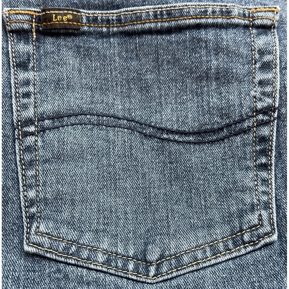 Lee Jeans Men's 42x29 Blue Relaxed Fit Straight Leg 100% Cotton Denim Pants